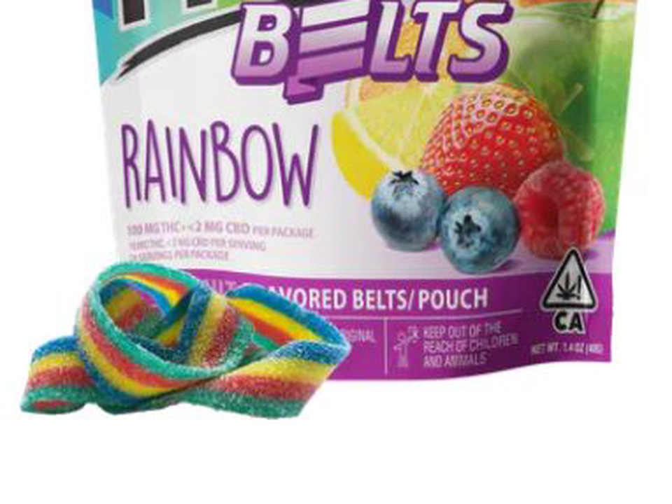 Rainbow Sour Gummy Belts Flav