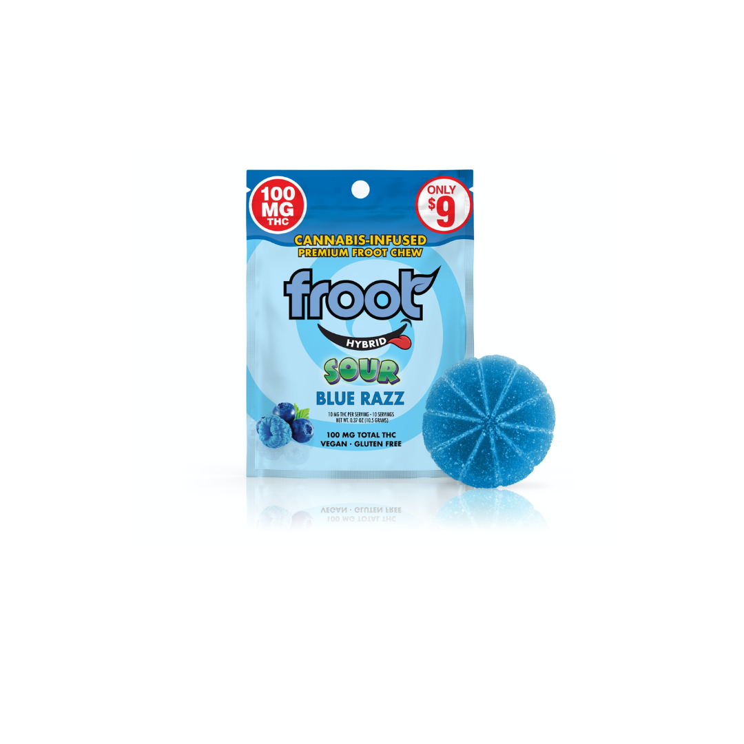Sour Blue Razz Single Gummy - Froot