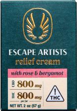 1:1 Rose Bergamot Relief Cream | ESCAPE ARTISTS | Recreational Marijuana 1:1 Rose Bergamot Relief Cream, escape artists