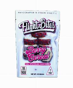 Berry Cereal Rosin Gummy Bites, flight bites