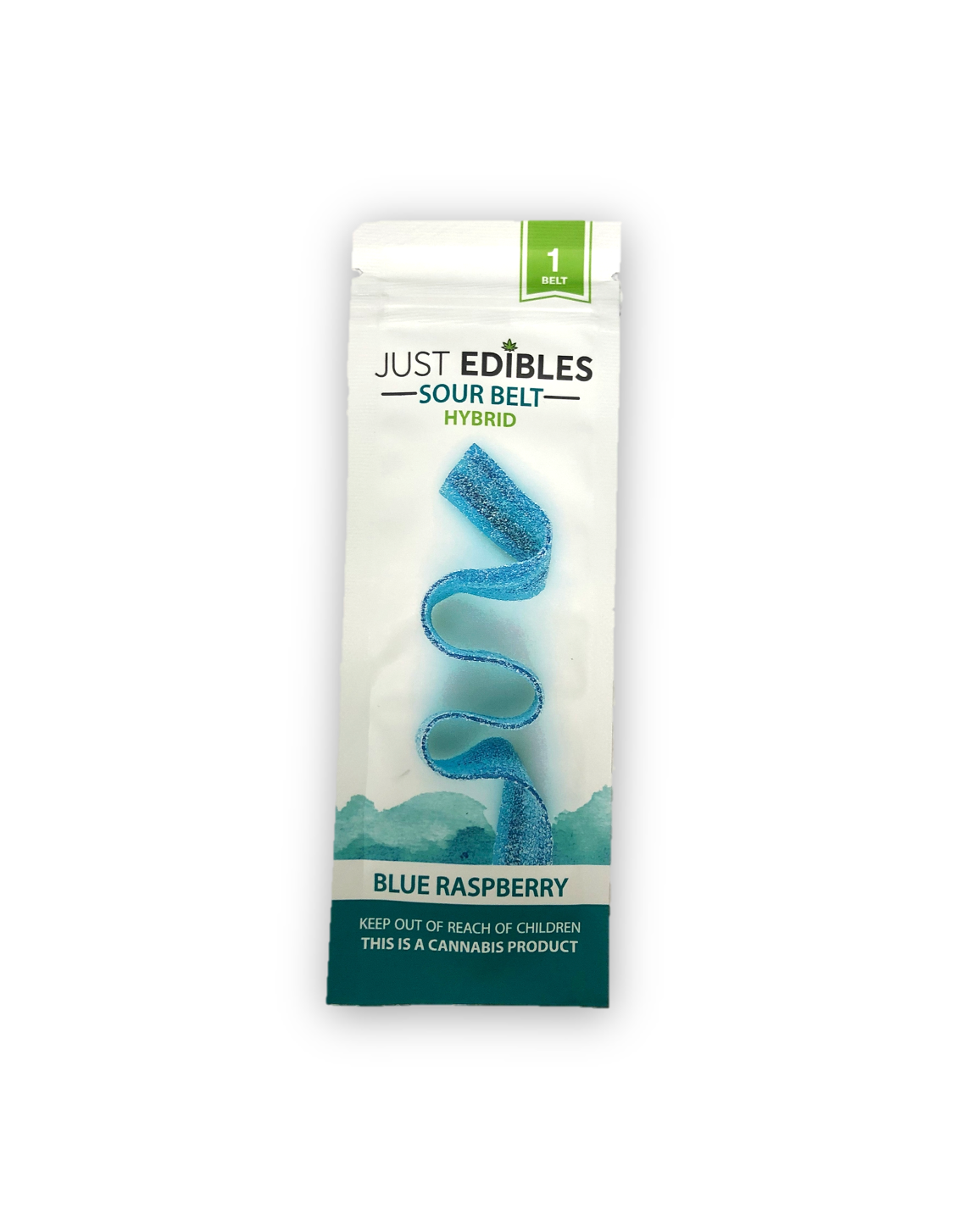 Blue Raspberry Sour Belt Just Edibles