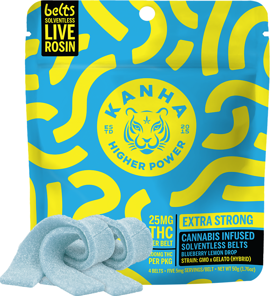 Blueberry Lemon Drop Hybrid Rosin Belts - Kanha