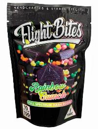 Rainbow Crunch Rosin Gummy Bites | FLIGHT BITES | Recreational Marijuana Rainbow Crunch Rosin Gummy Bites, flight bites
