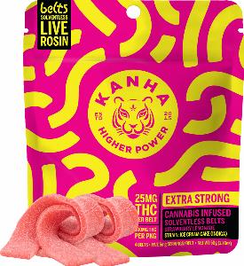Strawberry Lemonade Indica Rosin Belts | KANHA | Recreational Marijuana Strawberry Lemonade Indica Rosin Belts, kanha