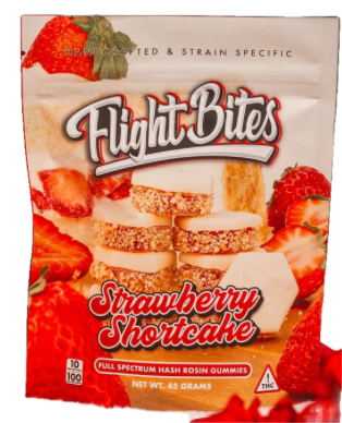 Strawberry Shortcake rosin Gummy Bites - Flight Bites