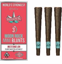 Watermelon Moon Rock Infused Mini Blunts, presidential