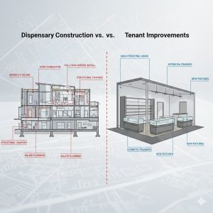Dispensary Construction vs Tenant Improvements: What License Holders Need to Know